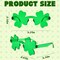 10 Pairs St. Patrick's Day Shamrock Sunglasses, Green Four Leaf Clover Glasses Eyeglasses, Lucky Plastic Shades Eyewear Accessories for St. Patricks Party Props, Party Favor Supplies
